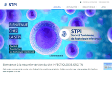 Tablet Screenshot of infectiologie.org.tn